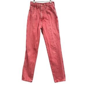 VTG Wrangler Jeans 26x32 Western Bareback Red High Waisted Cowgirl Rodeo USA 90s